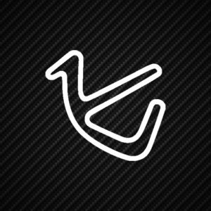 Anglesey Track Outline Vinyl Sticker Transfer Decal