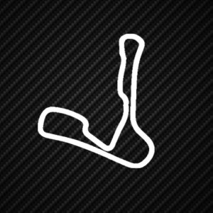 Cadwell Park Track Outline Vinyl Sticker Transfer Decal