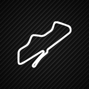 Donnington Track Outline Vinyl Sticker Transfer Decal