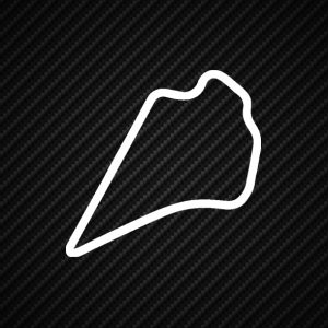 Knockhill Track Outline Vinyl Sticker Transfer Decal