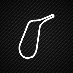 Mallory Park Track Outline Vinyl Sticker Transfer Decal